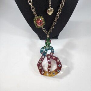 Betsey Johnson long snake necklace